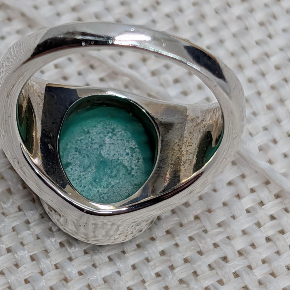 Whitney Kelly 925 Silver Malachite Opal Ring Sz 5.75 - Picture 10 of 17